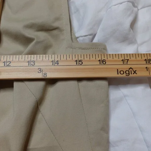 Derek Lam Rent the Runway 10 Crosby V-neck Khaki Lace Dress Women's size 6 - Picture 7 of 11